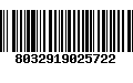Código de Barras 8032919025722