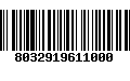 Código de Barras 8032919611000