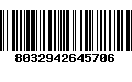Código de Barras 8032942645706