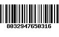 Código de Barras 8032947650316