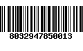 Código de Barras 8032947850013