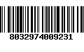 Código de Barras 8032974009231