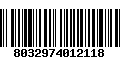 Código de Barras 8032974012118