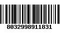 Código de Barras 8032998911831