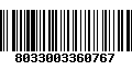 Código de Barras 8033003360767