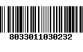 Código de Barras 8033011030232