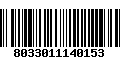 Código de Barras 8033011140153