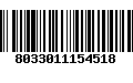 Código de Barras 8033011154518