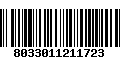 Código de Barras 8033011211723