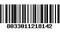 Código de Barras 8033011218142