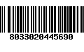 Código de Barras 8033020445690