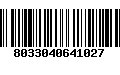 Código de Barras 8033040641027