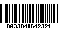 Código de Barras 8033040642321