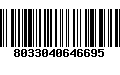 Código de Barras 8033040646695