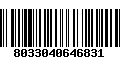Código de Barras 8033040646831