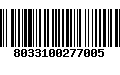 Código de Barras 8033100277005