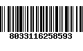 Código de Barras 8033116258593