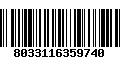 Código de Barras 8033116359740