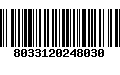 Código de Barras 8033120248030