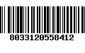 Código de Barras 8033120558412