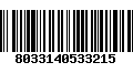 Código de Barras 8033140533215