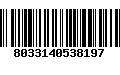 Código de Barras 8033140538197