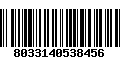 Código de Barras 8033140538456