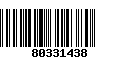 Código de Barras 80331438