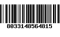 Código de Barras 8033148564815