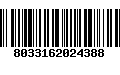 Código de Barras 8033162024388