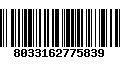 Código de Barras 8033162775839