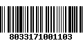 Código de Barras 8033171001103