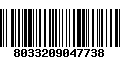Código de Barras 8033209047738