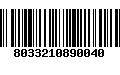 Código de Barras 8033210890040