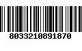 Código de Barras 8033210891870