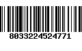 Código de Barras 8033224524771