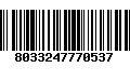 Código de Barras 8033247770537