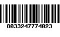 Código de Barras 8033247774023