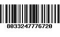 Código de Barras 8033247776720