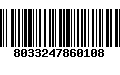 Código de Barras 8033247860108