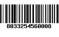 Código de Barras 8033254560008