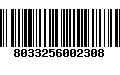 Código de Barras 8033256002308