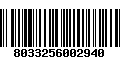 Código de Barras 8033256002940