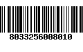 Código de Barras 8033256008010