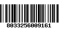 Código de Barras 8033256009161