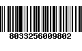 Código de Barras 8033256009802