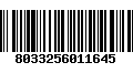 Código de Barras 8033256011645