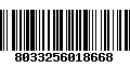 Código de Barras 8033256018668
