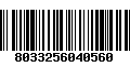 Código de Barras 8033256040560