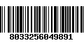 Código de Barras 8033256049891